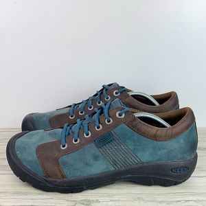 KEEN AUSTIN LEATHER MIDNIGHT NAVY